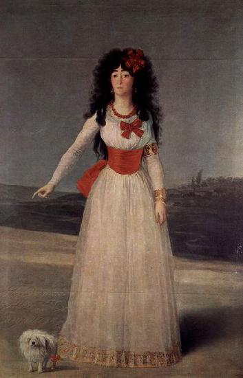 Francisco de Goya Duchess of Alba - The White Duchess oil painting image